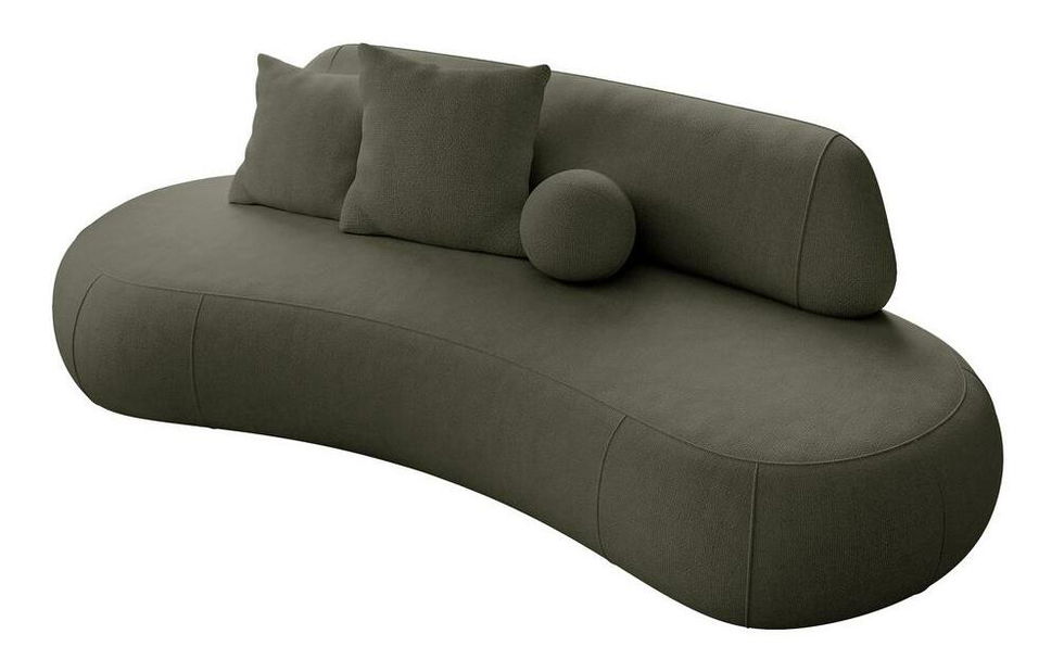 Pohovka trojsedačka Bally (tmavě zelená + černá)