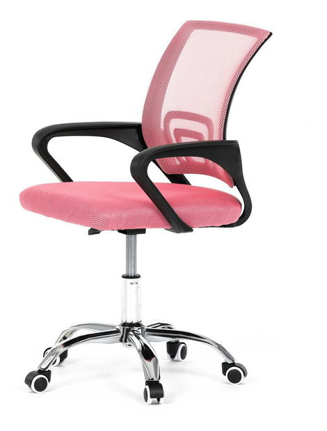 Kancelářská židle Kirmair (růžová)