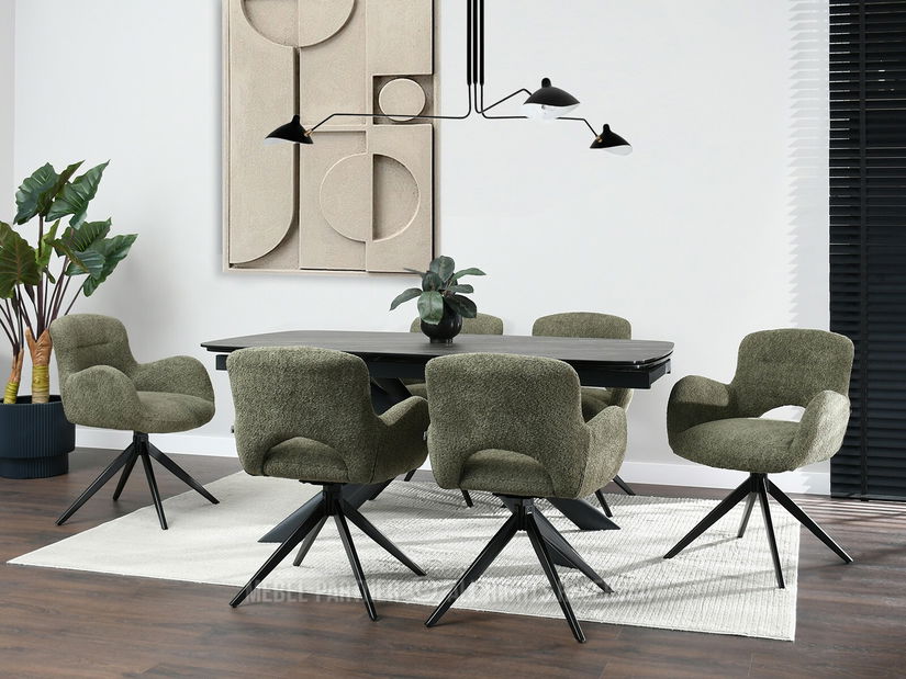 Židle Milla (zelená + černá)