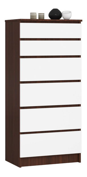 Komoda Kalista III (wenge + bílá)