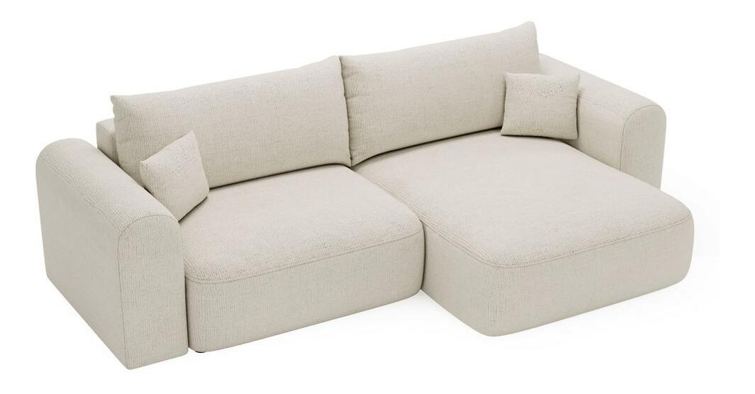 Rohová sedací souprava Sorento (krémová + černá)