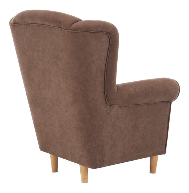 Křeslo ušák Charlie hnědá
