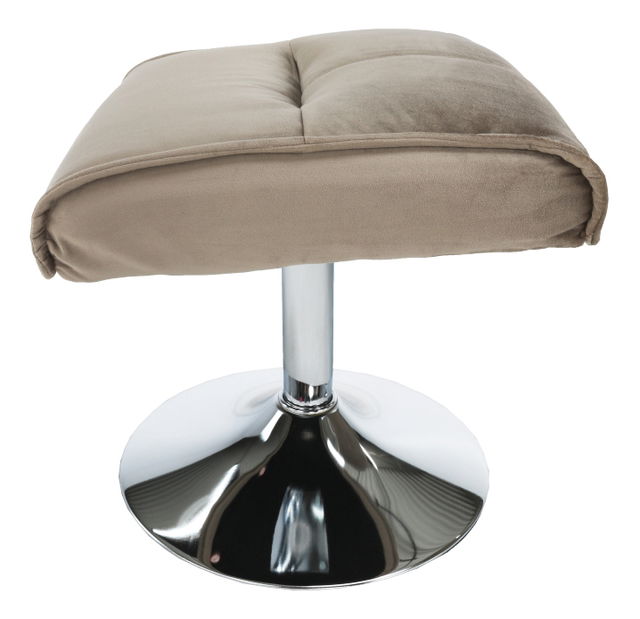 Relaxační křeslo Short (hnědošedá)