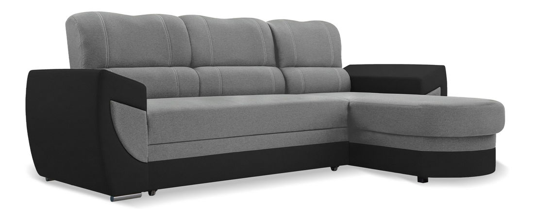 Rohová sedacia súprava Trento (šedá + tmavě šedá) (P)