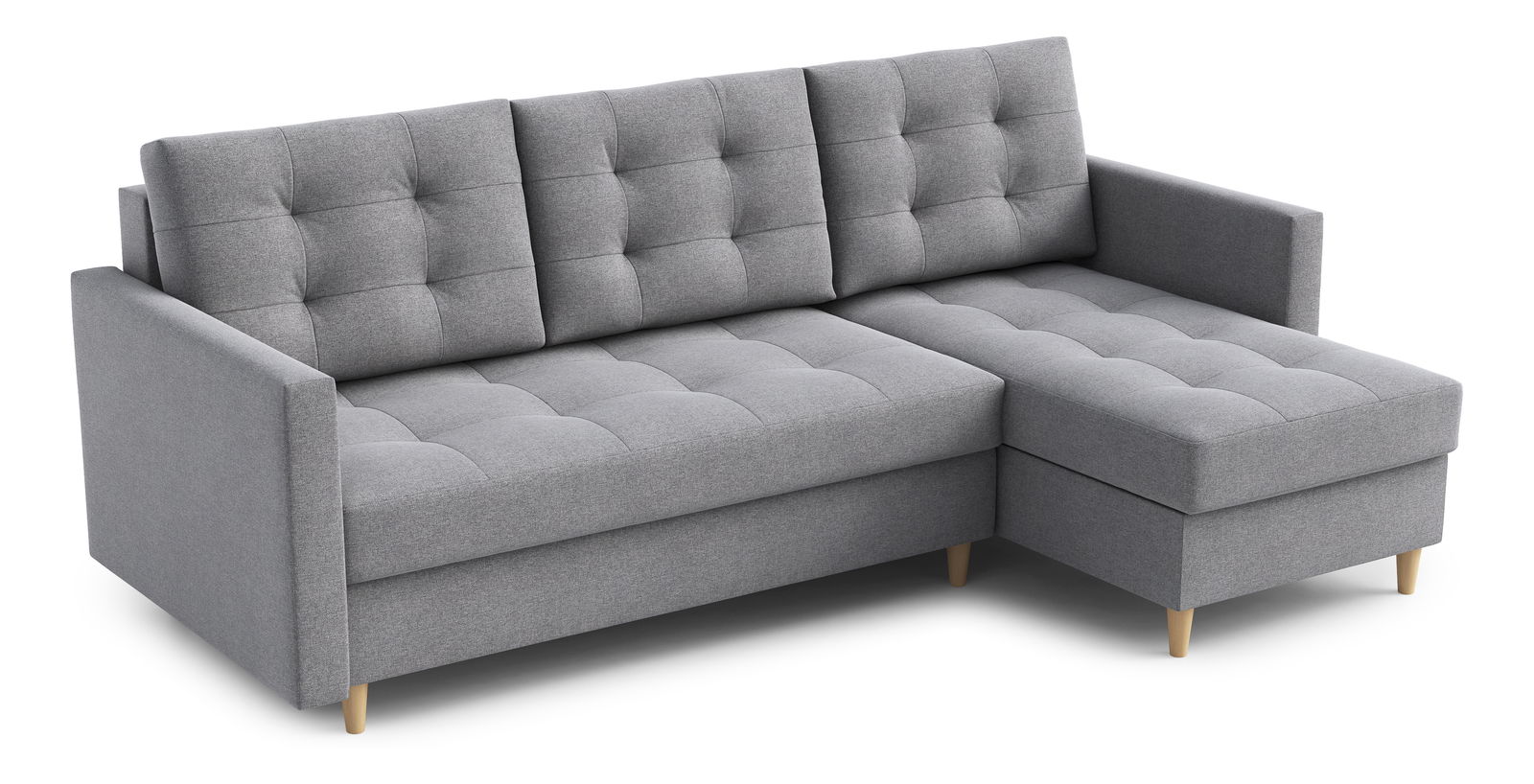 Rohová sedací souprava Divas (P) (šedá)