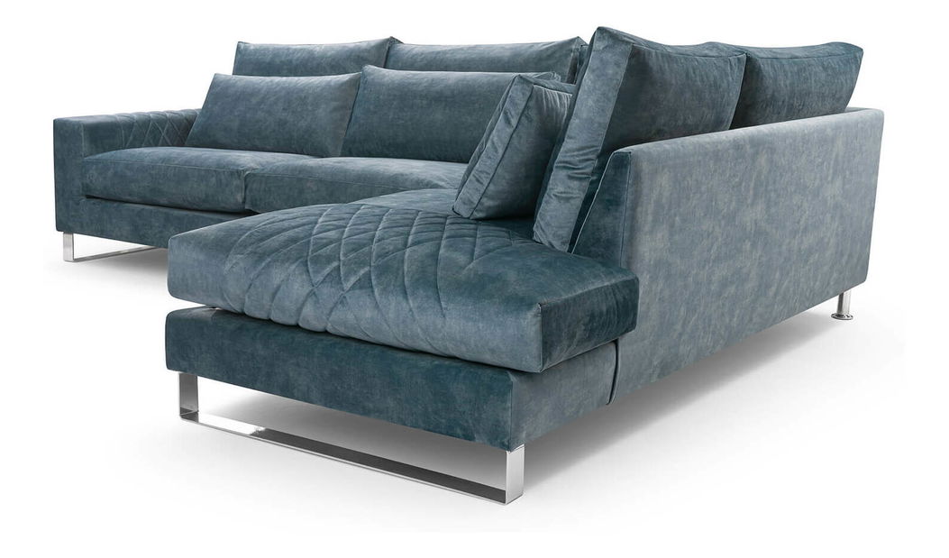 Rohová sedací souprava Cristal (šedá) (P)