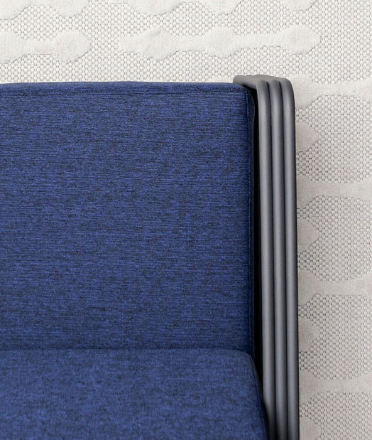 Zahradní 1 -místná pohovka Darky (tmavě modrá)