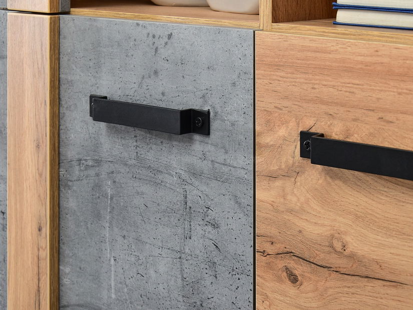 Obývací stěna Subrayado 02 (dub + černá)