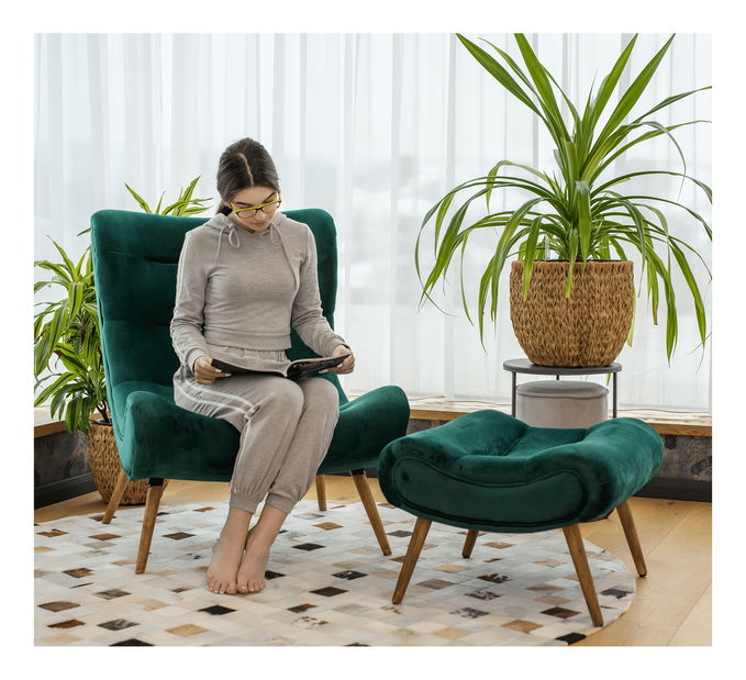 Křeslo Kam (zelená)