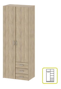 Šatní skříň Got 70425 2D (dub sonoma)