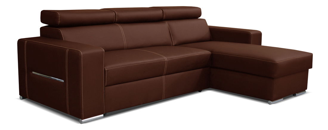Rohová sedací souprava Aris 2F+L (hnědá) (P)