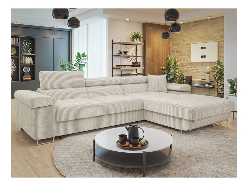 Rohová sedačka Terazuro Mini S (šedá) (s úl. prostorem) (P)