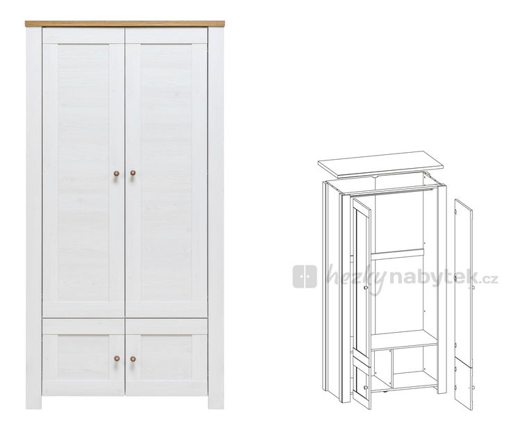 Šatní skříň Deluxe DX 8