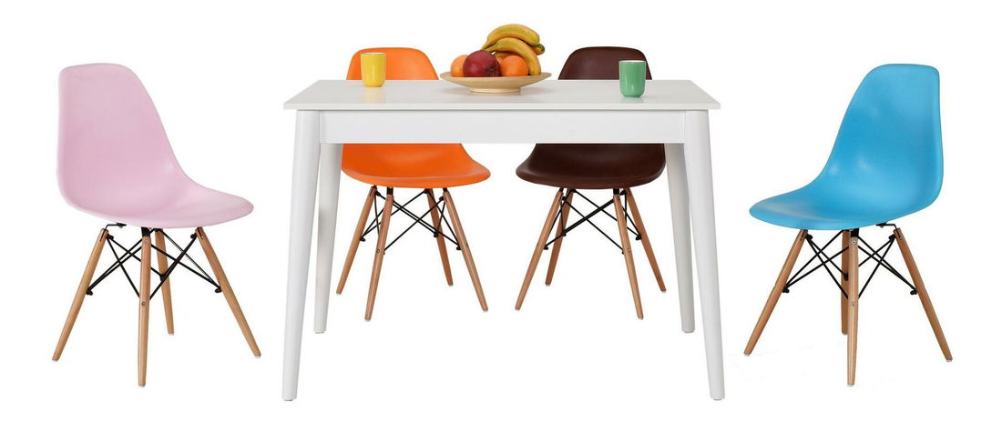 Jídelní stůl Masmotta (pro 4 osoby) (bílá)