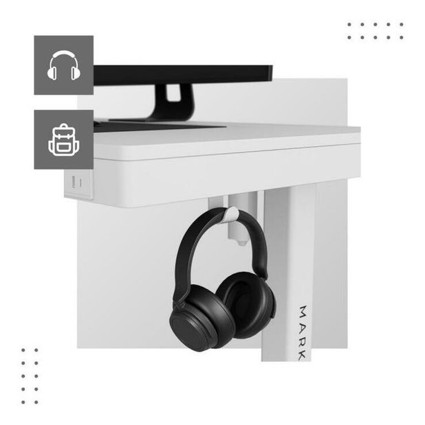 Elektricky nastavitelný PC stolek Legend 8.2 (bílá)