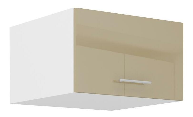 Horní kuchyňská skříňka Lavera 60 NAGU-36 1F (korpus: bílá + fronta: lesk cappucino)