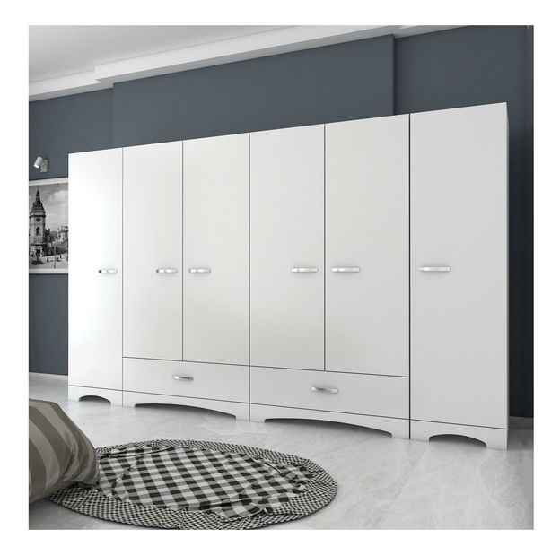 Šatní skříň Forzolena (bílá)
