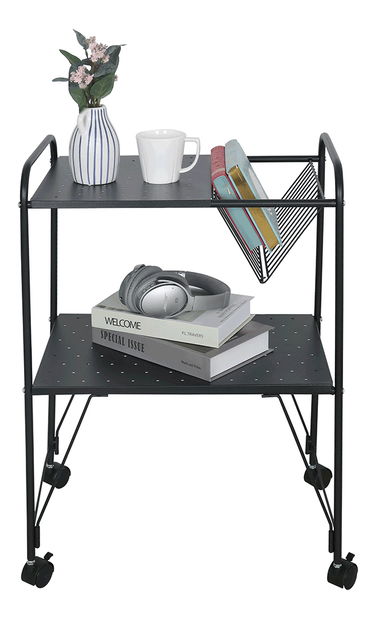 Príručný pojazdný stolík Alchymist (černá)