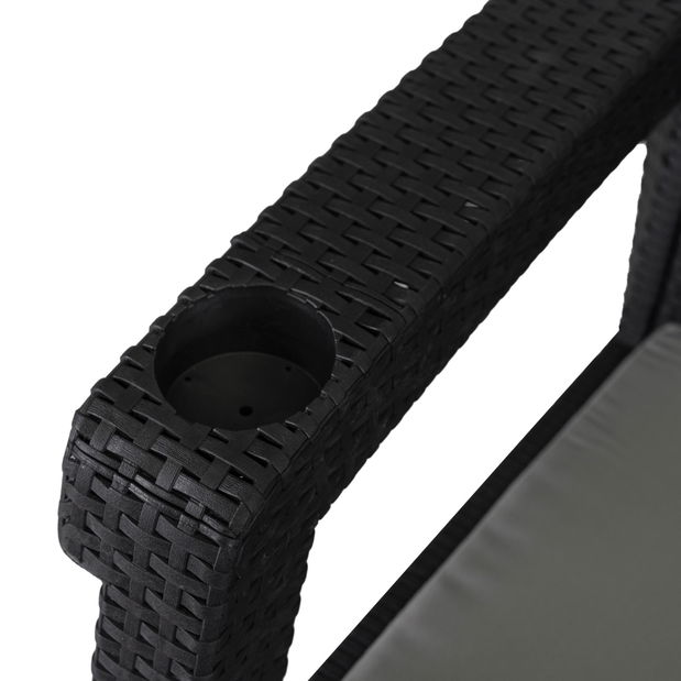 Zahradní pohovka Favorece (černá)