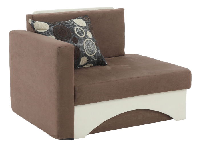 Dětská pohovka Kuboš hnědá + béžová (L)