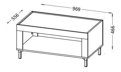 Konferenční stolek Mossana MO9 (černá)