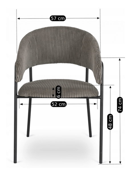  Jídelní židle Timka (šedá)