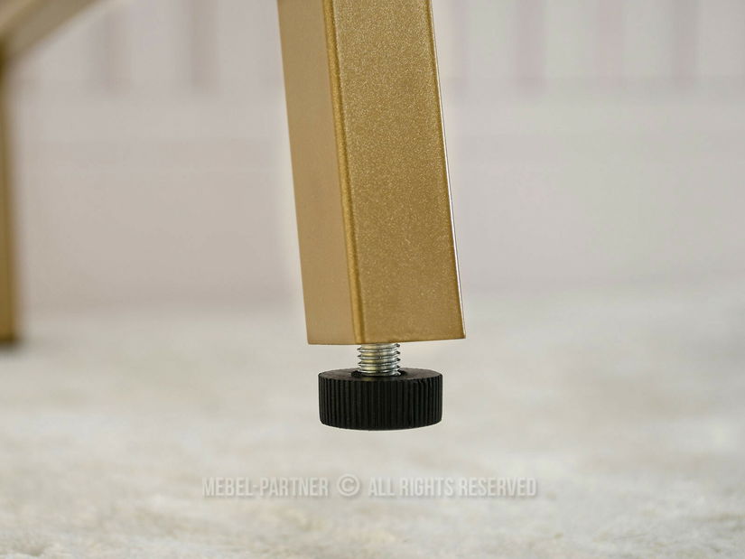 PC stolek Norsinimo (bílá + zlatá)