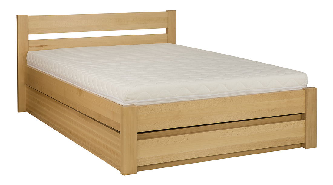 Manželská postel 200 cm LK 190 BOX (s roštem a úl. prostorem)