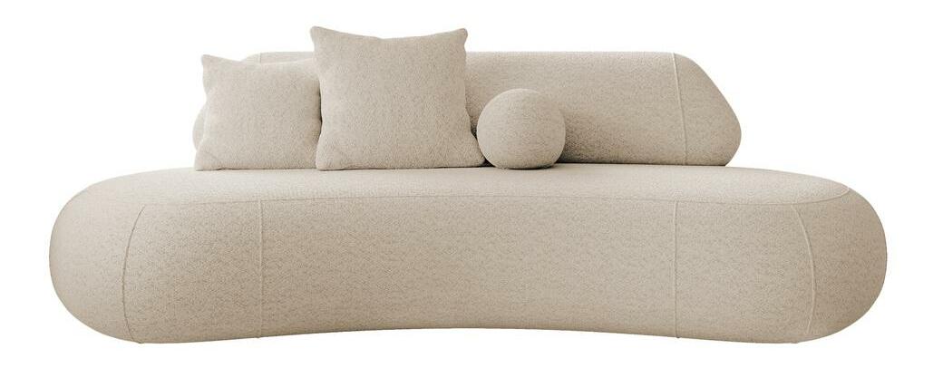 Pohovka třísedačka Bally (světlobéžová + černá)