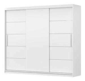 Šatní skříň Arrun (bílá + bílá)