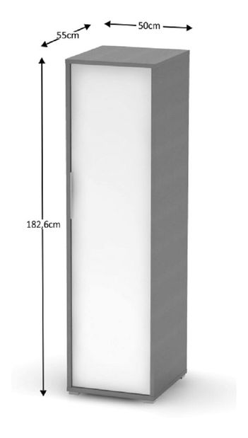 Šatní skříň Hamila NEW TYP 20 (grafit + bílá)