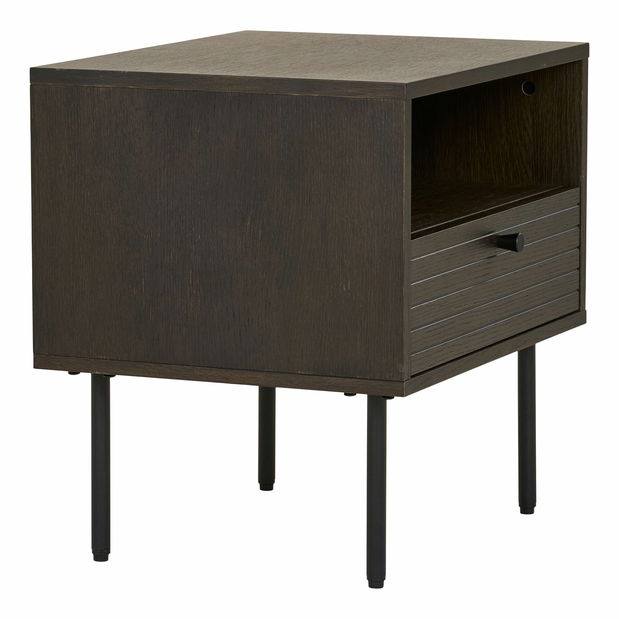 Noční stolek Ksitina 7 (tmavě hnědá)