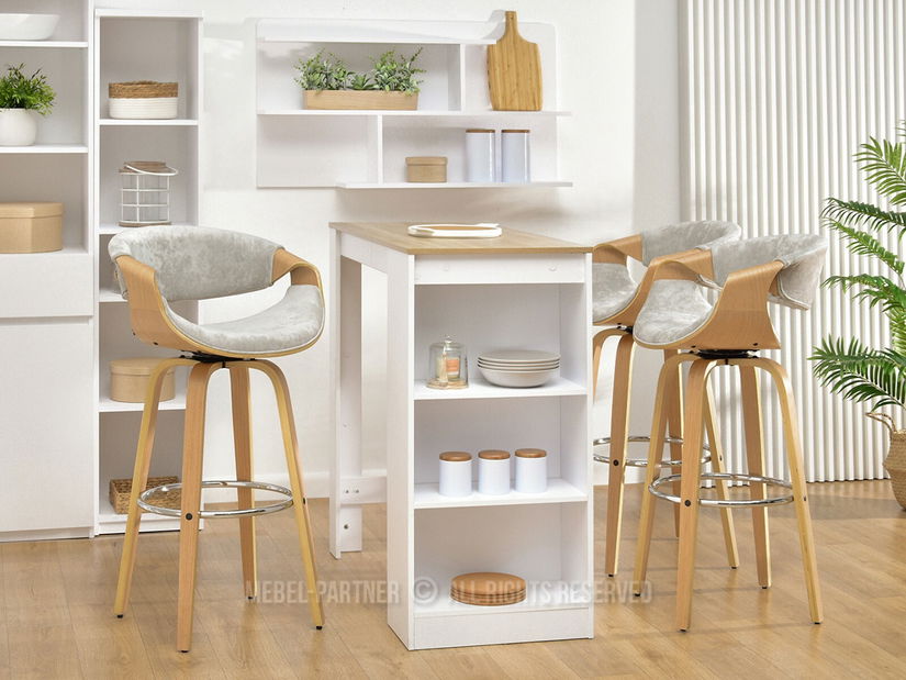 Židle Bjorn H (jasan + chromová)