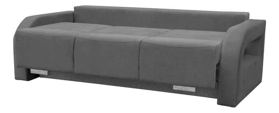 Pohovka Alison (šedá) (s taburetkou)