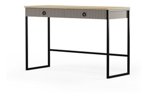 Toaletní stolek Demandaron (taupe + dub silverjack)