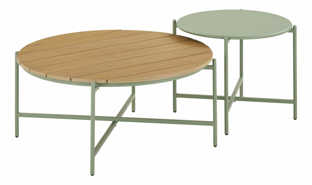 Zahradní set Neavetaora 2 (šedá + zelená)