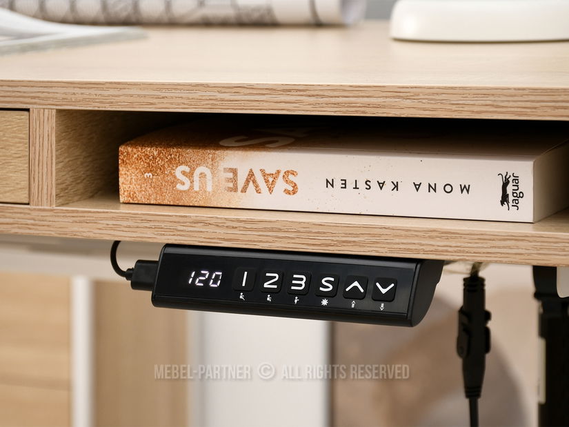 PC stolek Osto 120 (sonoma + černá)