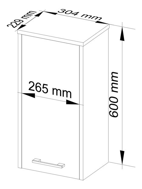 Koupelnová skříňka Farid TYP2 (wenge)