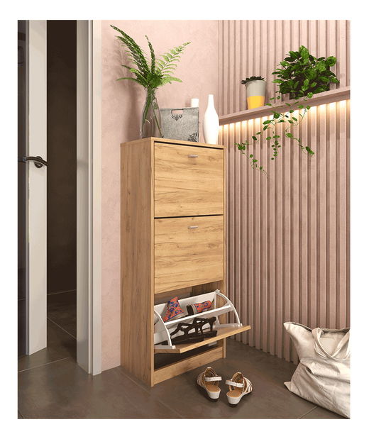 Botník (skříňka na boty) Verity Typ 2 (dub artisan)