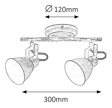 Bodové svítidlo Vivienne 5967 (antická bílá)