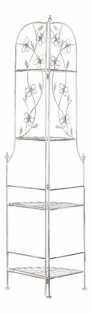 Zahradní regál BANULA (bílá)