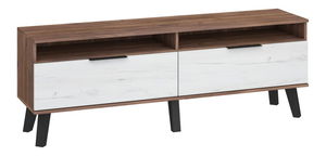 TV stolek/skříňka Shela SVN-11 (craft tobaco + craft bielý)