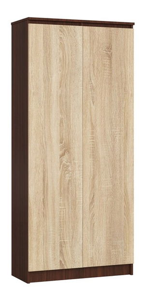 Policová skříň Rainer II (wenge + dub sonoma)