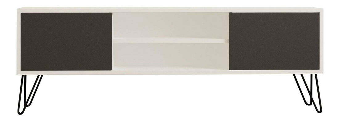TV stolek/skříňka Donoko (bílá + antracit)