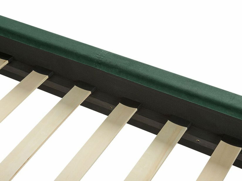 Manželská postel 160 cm Vinea (zelená) (s roštem)