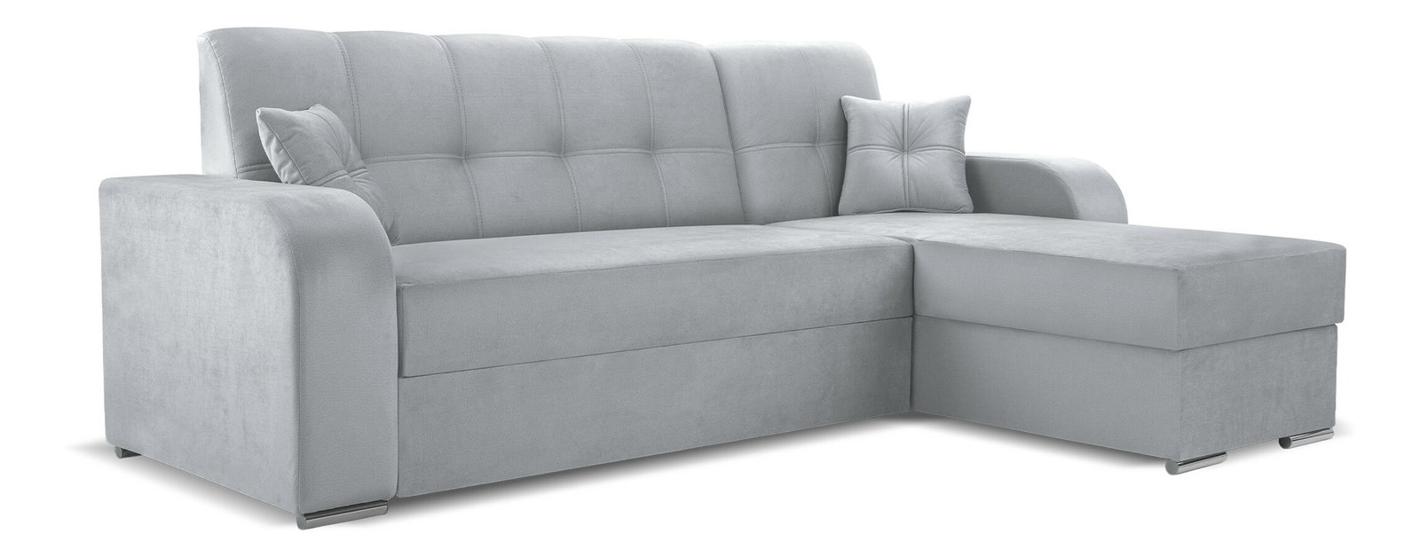 Rohová sedací souprava Ottawa (světle šedá) (P)