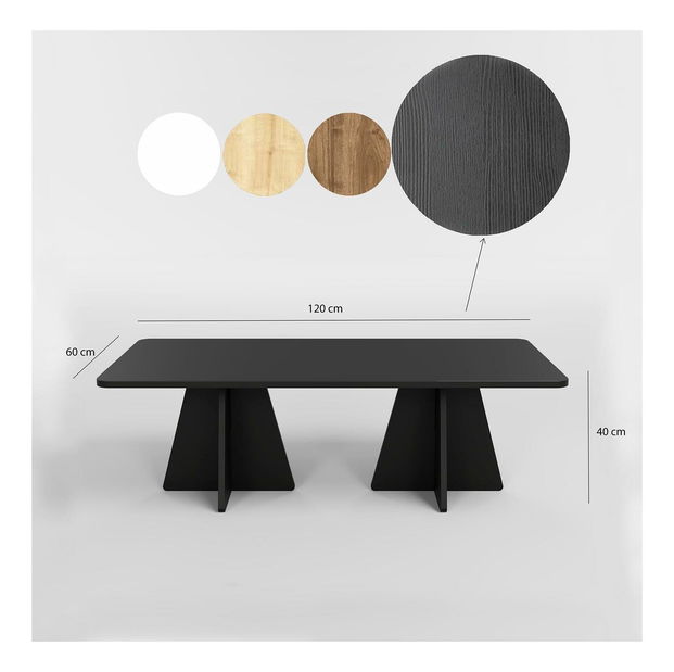 Konferenční stolek Kabivo 2 (černá)