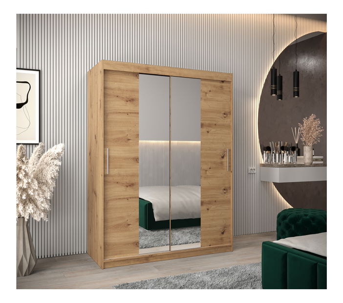 Šatní skříň 150 cm Toki 1 (Dub artisan + Dub artisan)