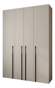 Šatní skříň 170 cm Carmela 40-3 (kašmír + černá)