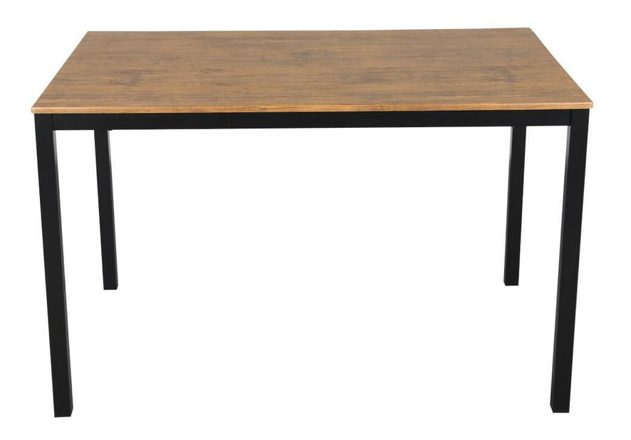 Jídelní set Hungrie (dub tmavý + černá) (pro 4 osoby)